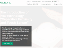 Tablet Screenshot of geomatec-sputtering.com